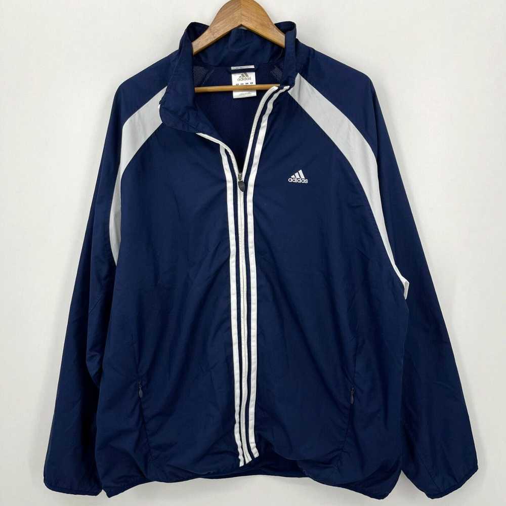 Adidas Adidas Windbreaker Jacket Men's XL Navy Bl… - image 1