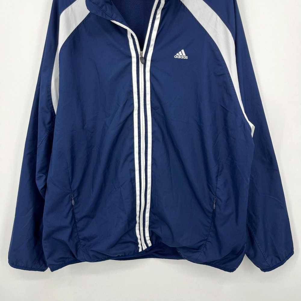 Adidas Adidas Windbreaker Jacket Men's XL Navy Bl… - image 3