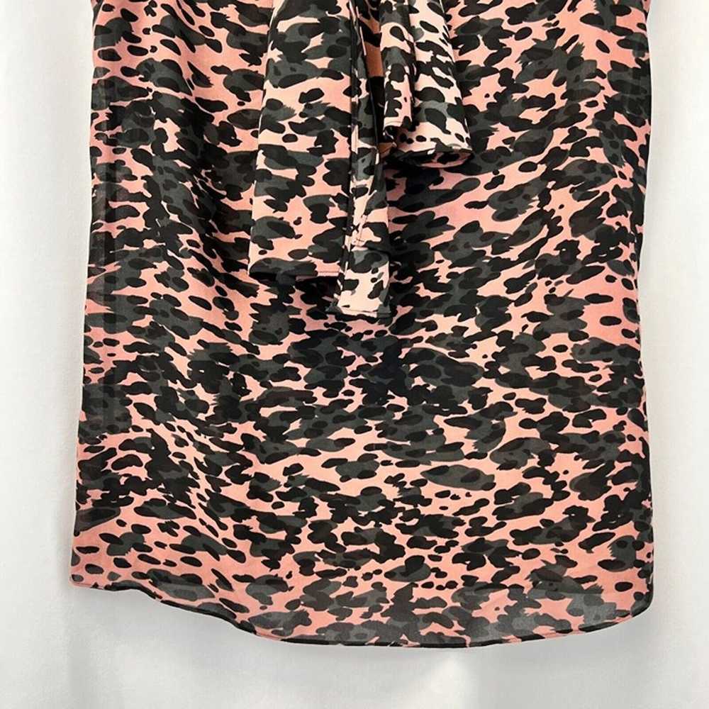 Cabi Womens Multicolor Leopard Print Semi Sheer T… - image 4