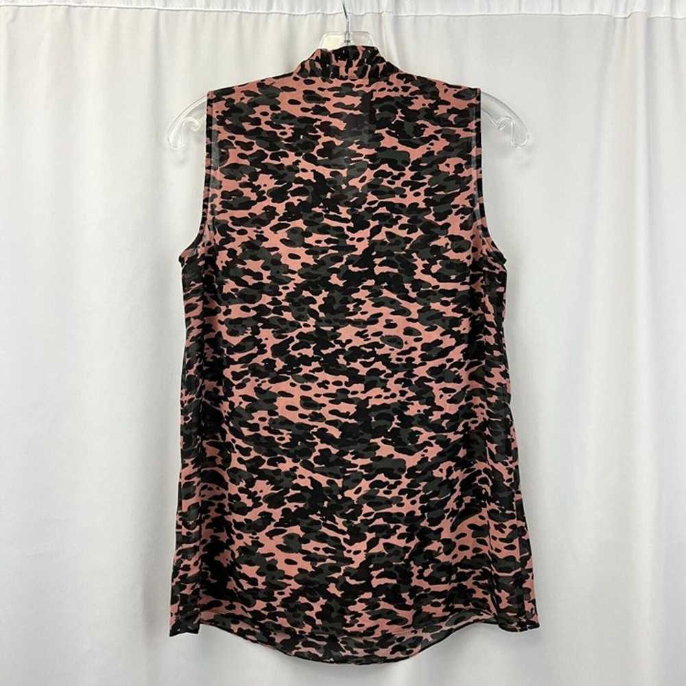 Cabi Womens Multicolor Leopard Print Semi Sheer T… - image 5