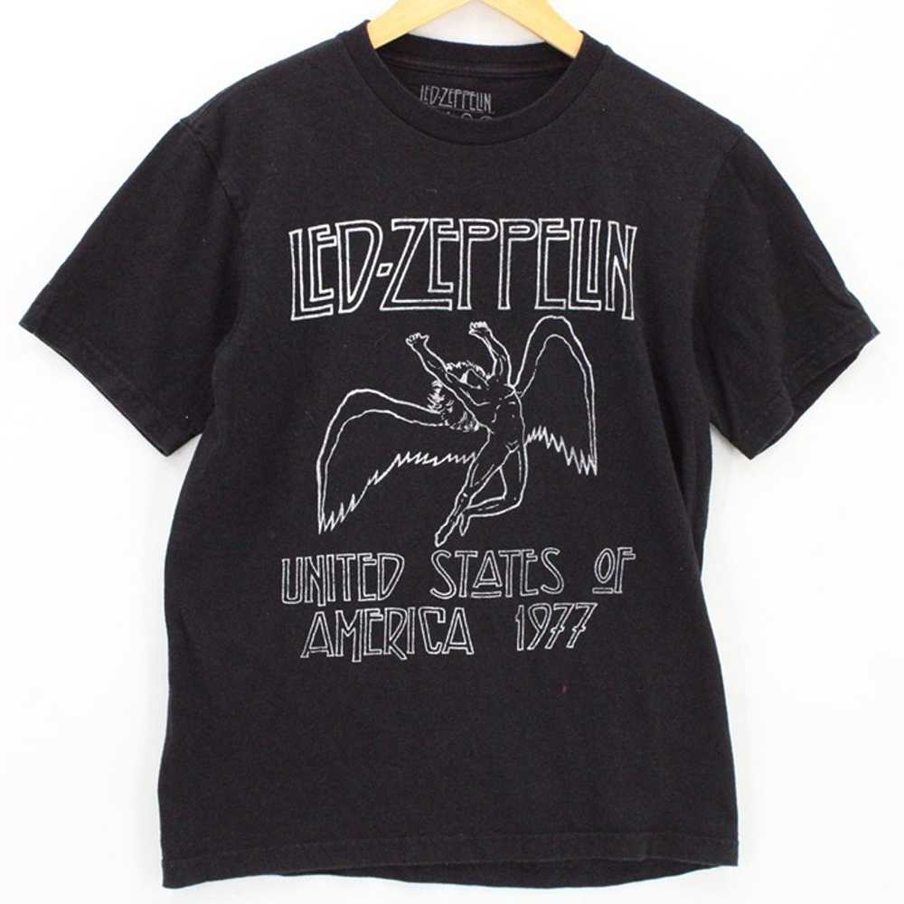 Vintage Led Zeppelin Shirt Womens Black Big Logo … - image 1