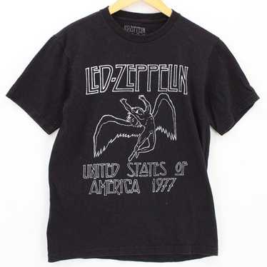 Vintage Led Zeppelin Shirt Womens Black Big Logo … - image 1