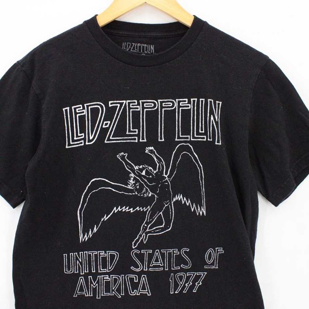 Vintage Led Zeppelin Shirt Womens Black Big Logo … - image 2