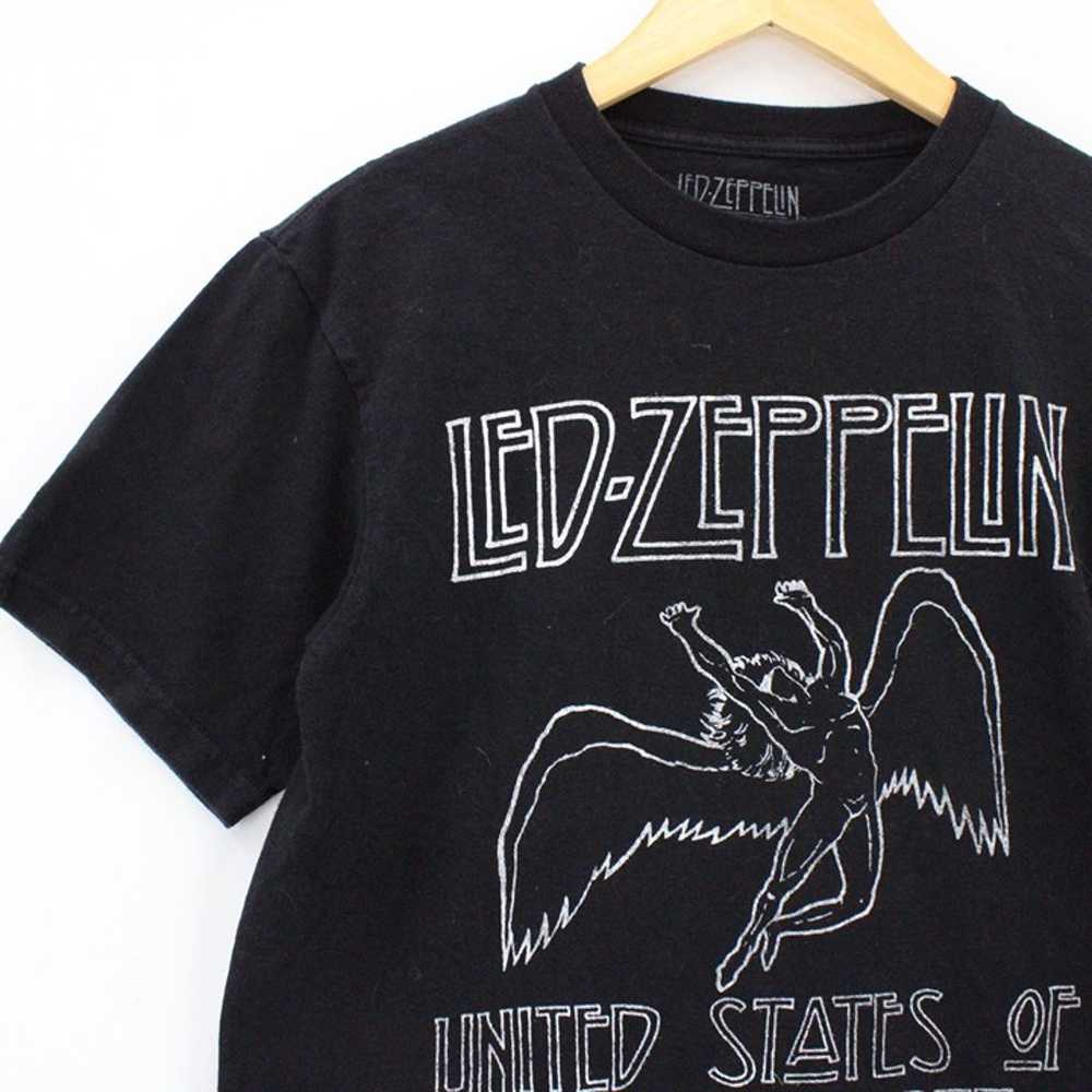 Vintage Led Zeppelin Shirt Womens Black Big Logo … - image 3