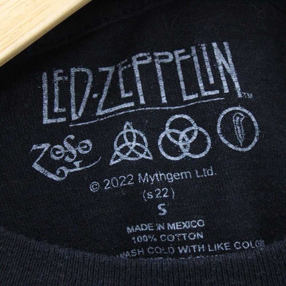 Vintage Led Zeppelin Shirt Womens Black Big Logo … - image 5