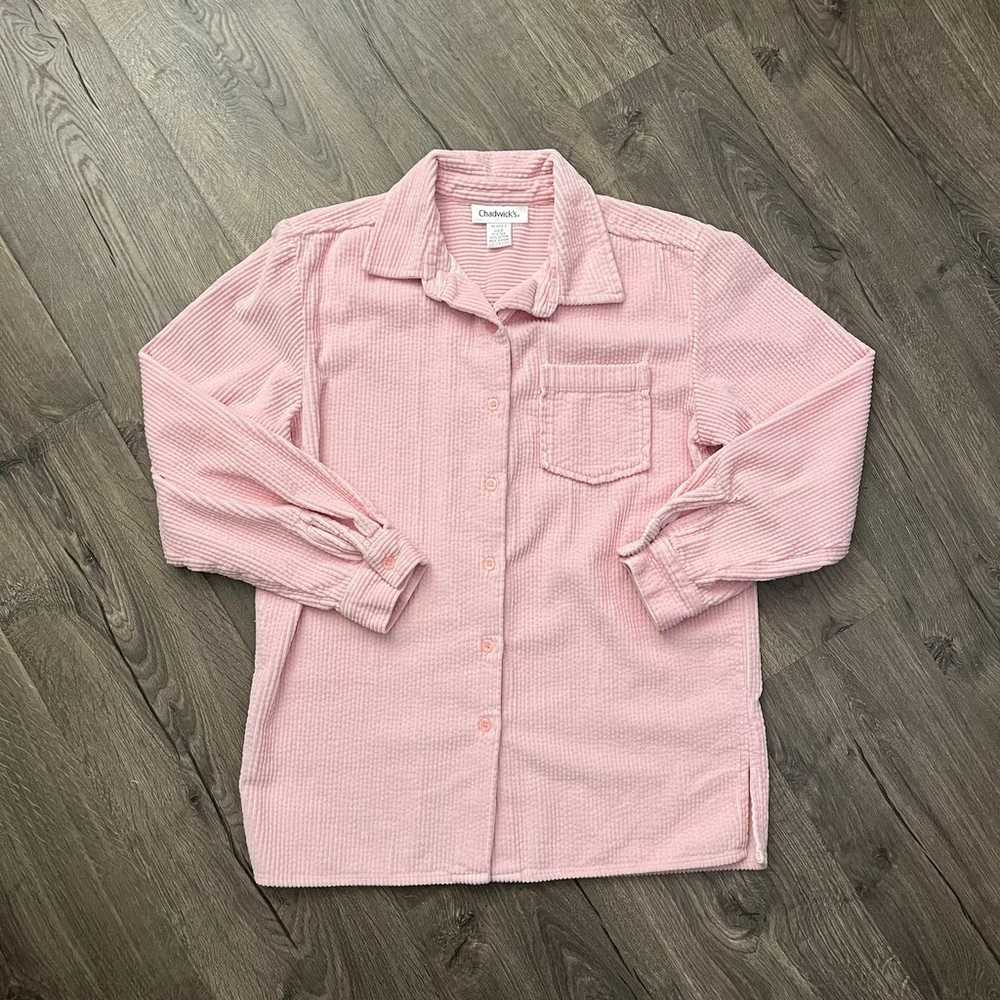 CHADWICKS Soft Textured Long Sleeve Button Down T… - image 1