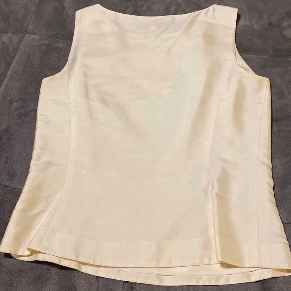 Ann Taylor 100% Silk Shell/Tank Blouse - Vintage,… - image 10