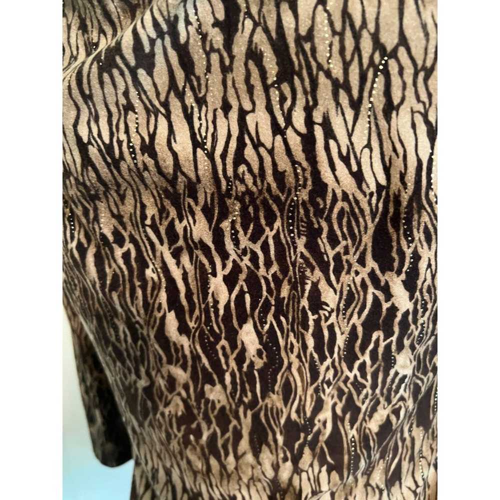 A. Byer Vintage Animal Snake Print Stretch Blouse… - image 5