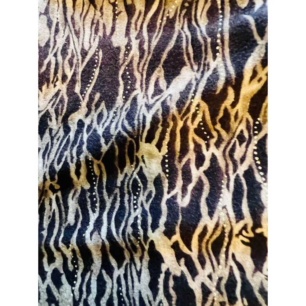 A. Byer Vintage Animal Snake Print Stretch Blouse… - image 6