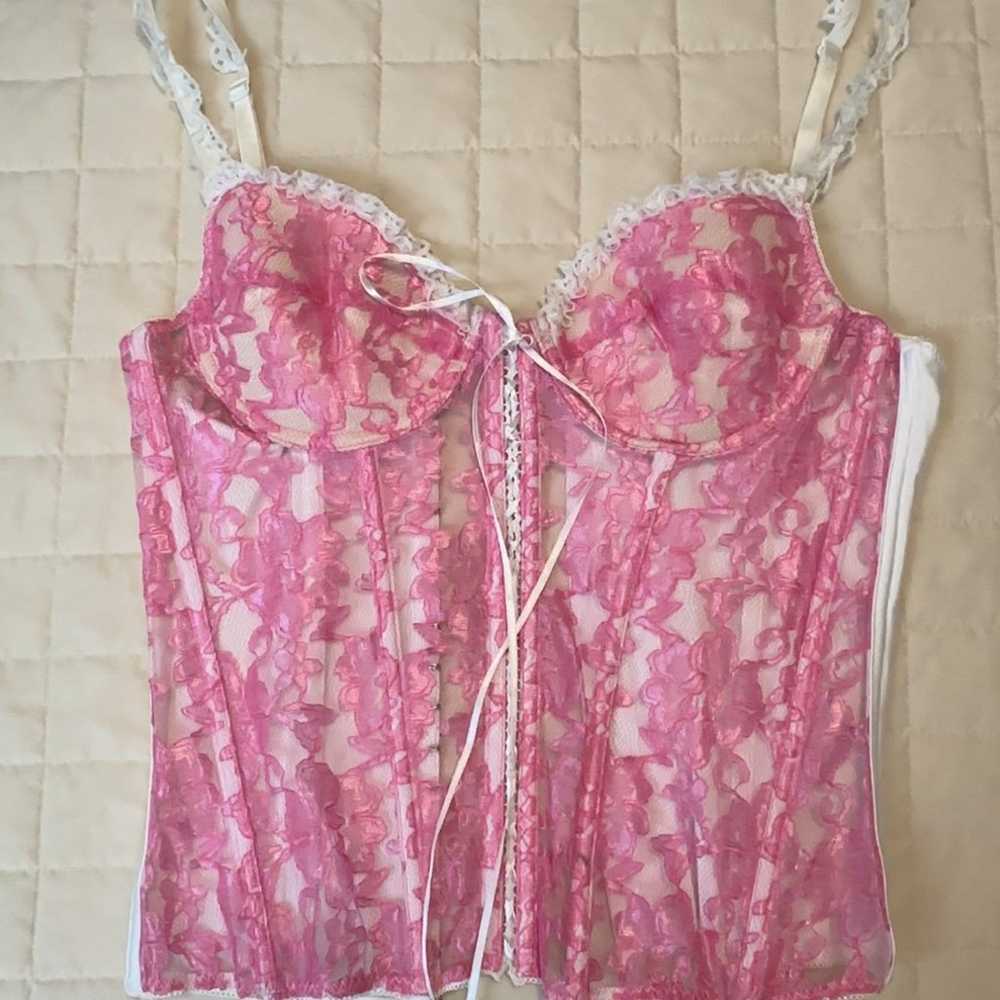 Y2k Pink Corset Top - image 4