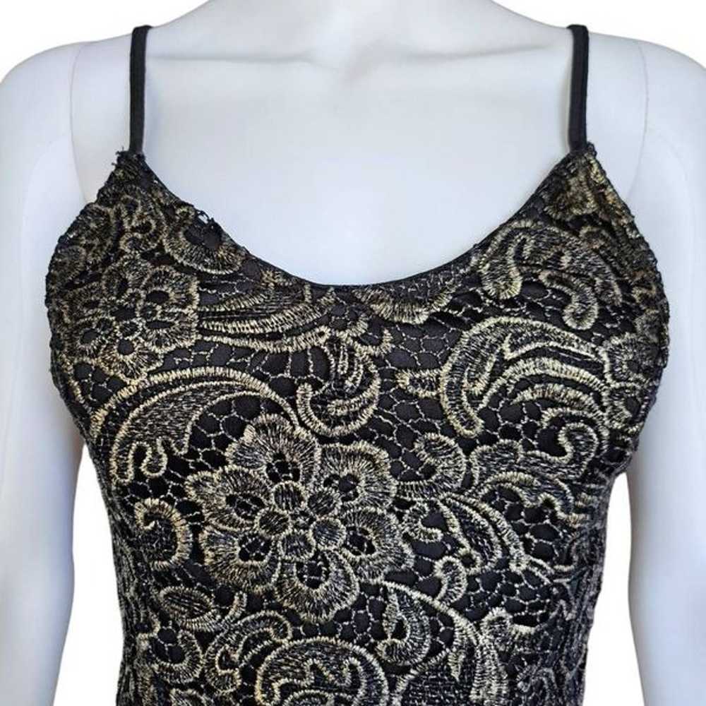 vintage regency lace crop top - image 3