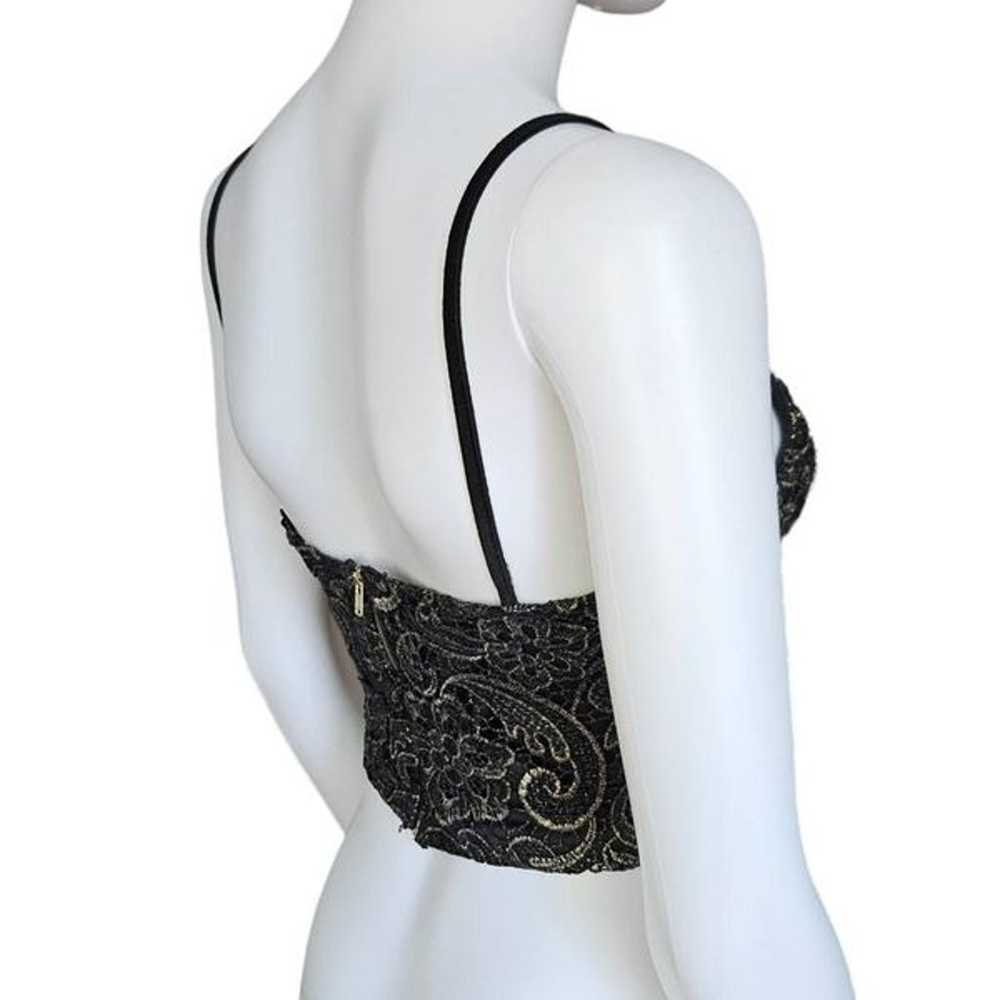 vintage regency lace crop top - image 5