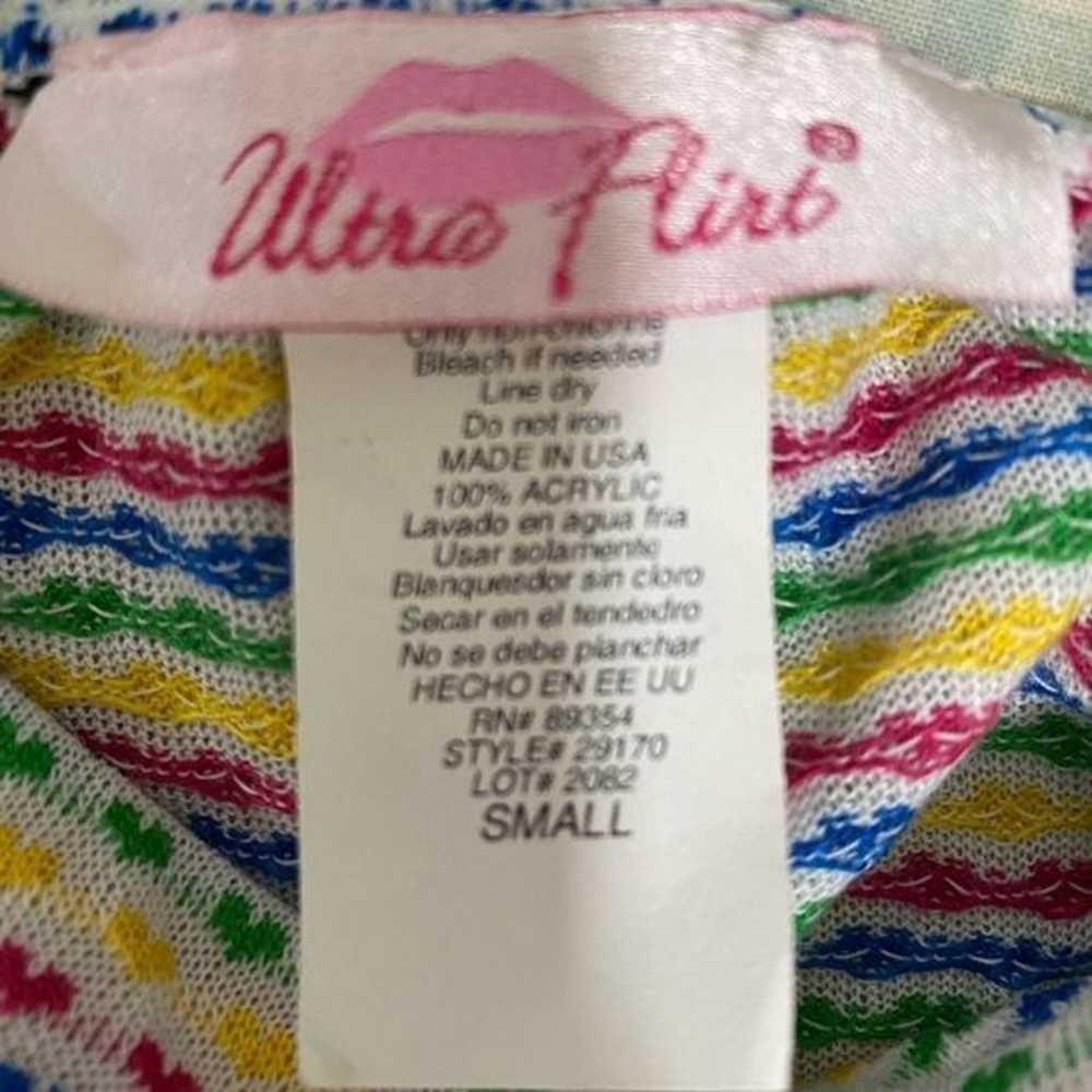 Vintage Ultra flirt made in USA juniors rainbow h… - image 9