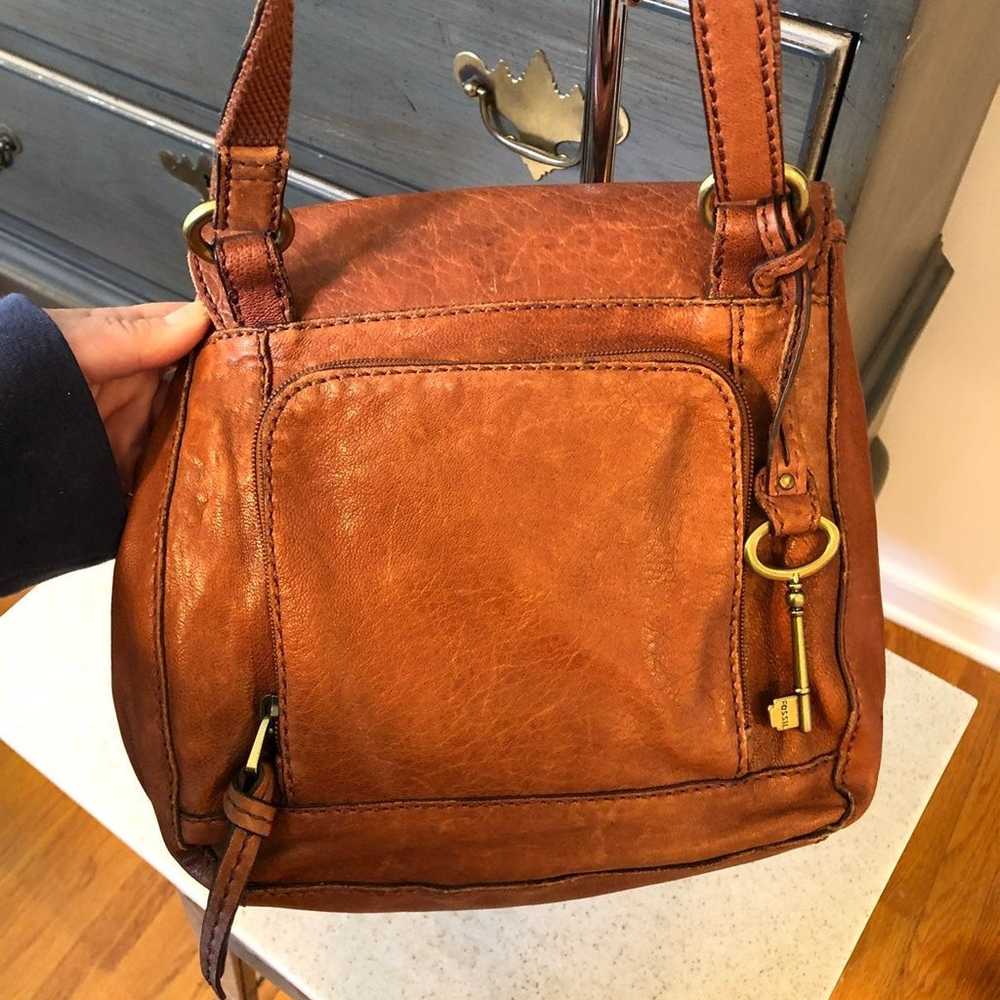 Fossil leather crossbody bag - image 3