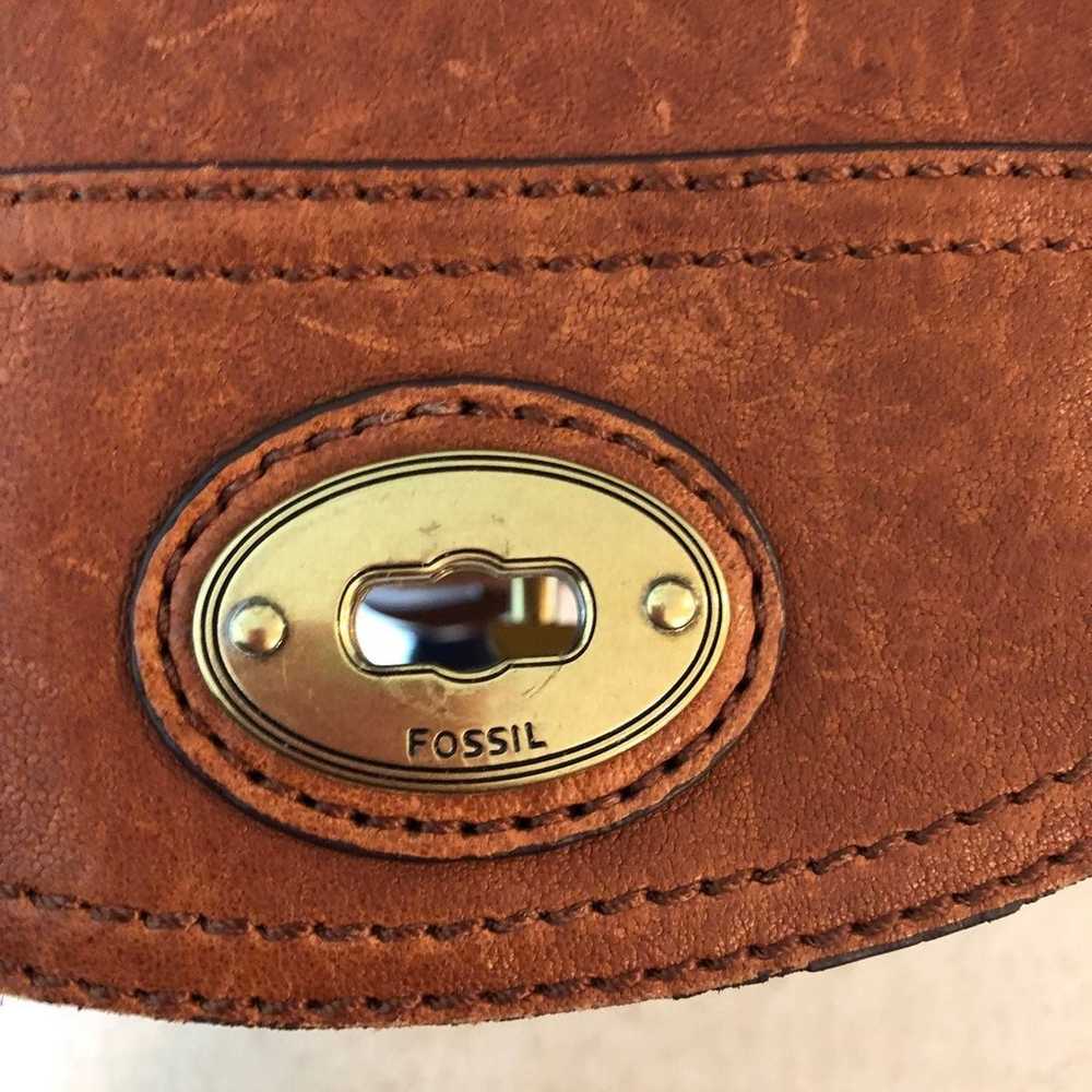 Fossil leather crossbody bag - image 6