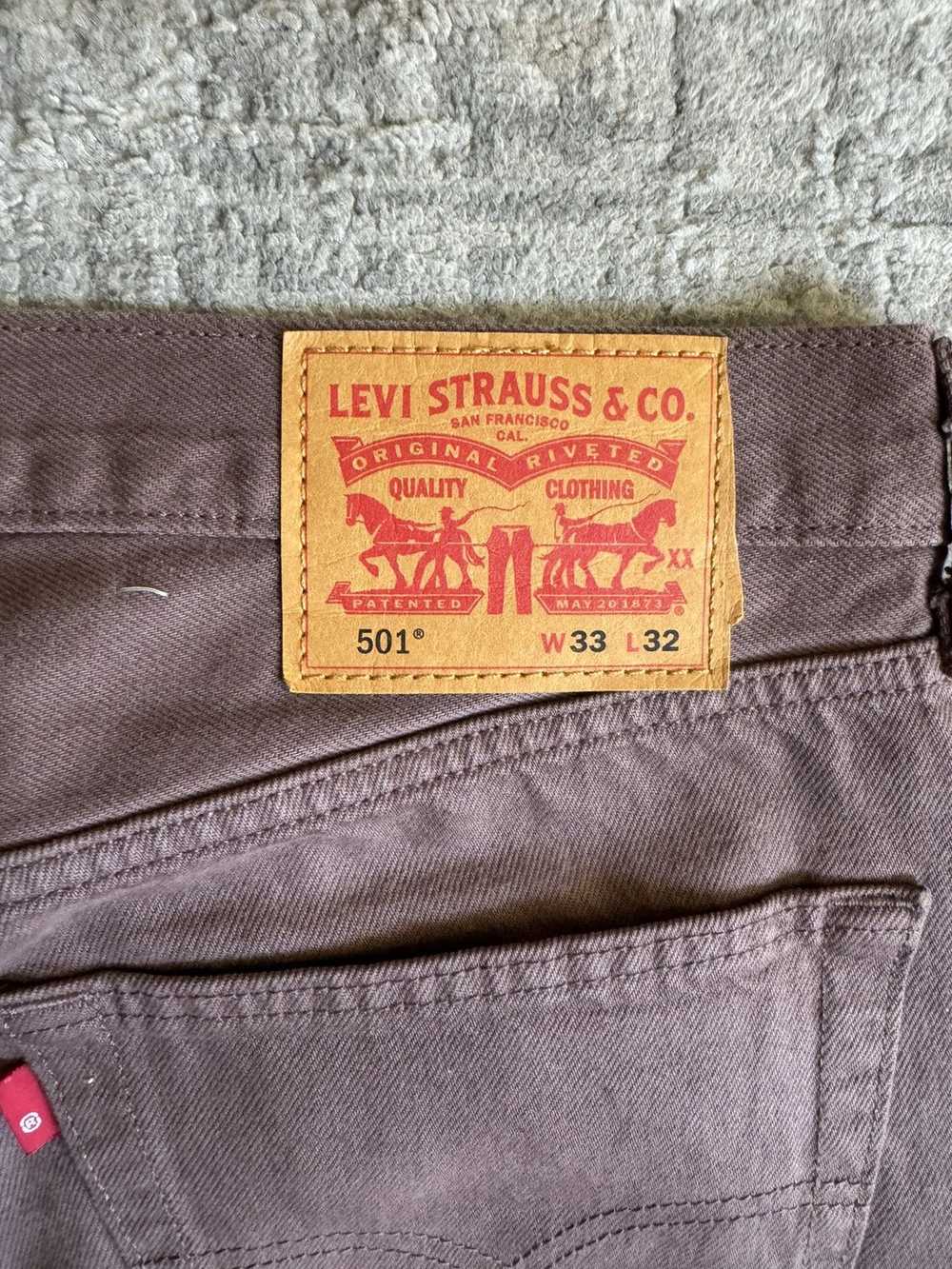 Levi's Levi's 501 Brown wash - image 3