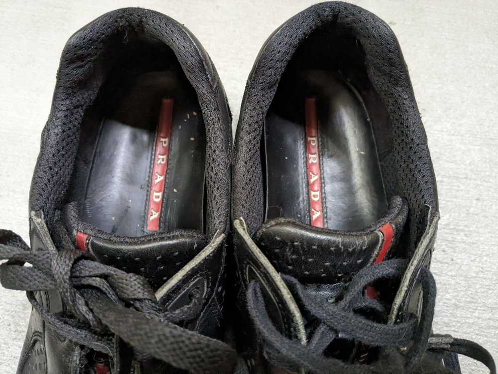 Prada Prada America's Cup Size 9.5 Black Red Leat… - image 4