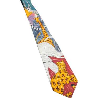 WWF World Wildlife Fund 1991 Silk Tie Design 106 … - image 1