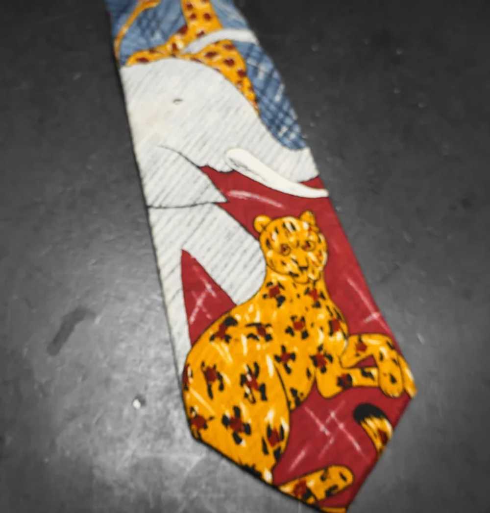 WWF World Wildlife Fund 1991 Silk Tie Design 106 … - image 2