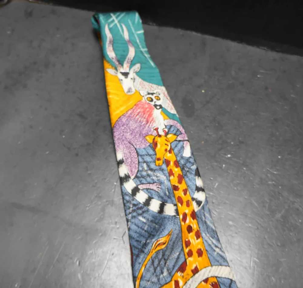 WWF World Wildlife Fund 1991 Silk Tie Design 106 … - image 3