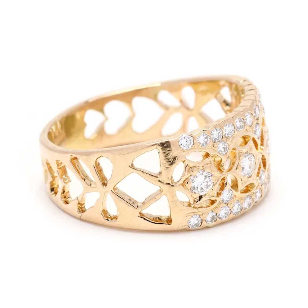 0.40ctw Diamond Fashion Band Ring, 18k Yellow Gol… - image 2