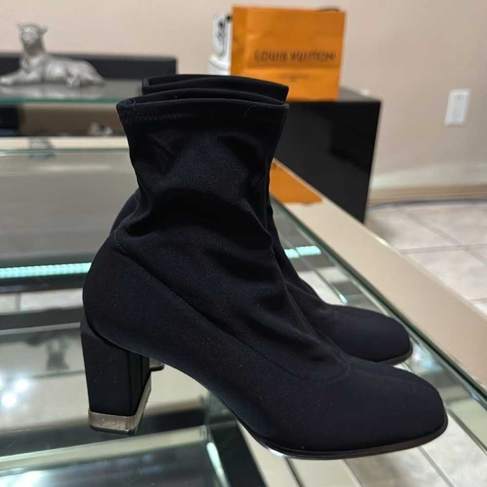 FENDI Women's Black Stretch Ankle Booties - image 1