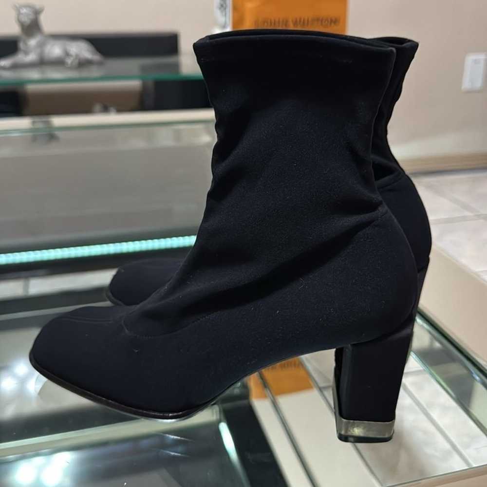 FENDI Women's Black Stretch Ankle Booties - image 3