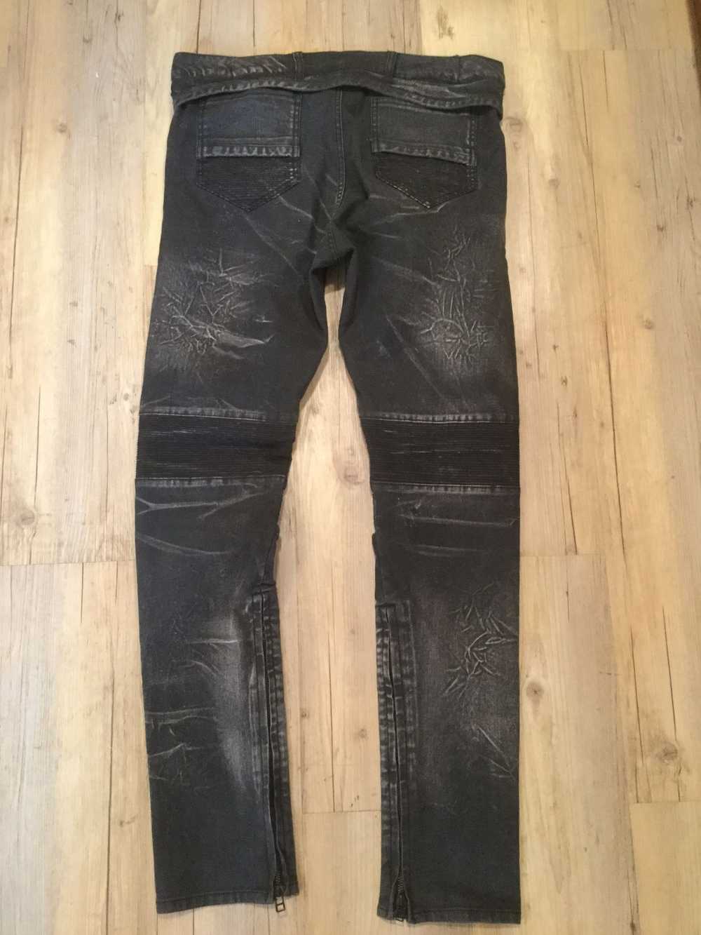 Japanese Brand × Kuro Destroyed biker denim jeans… - image 3