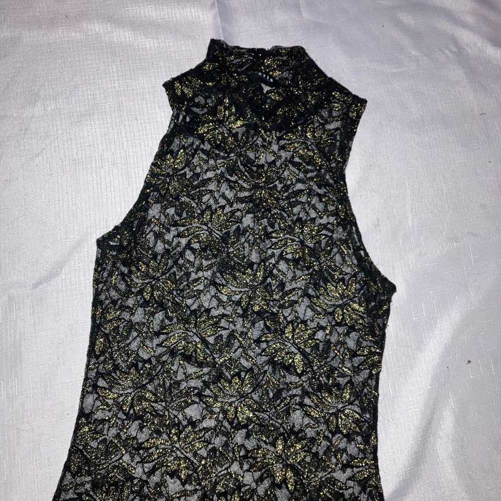 Vintage Aria Clothing y2k semi sheer lace body su… - image 3