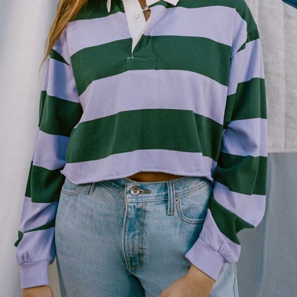 Urban Outfitters Cropped Rugby Shirt - image 1