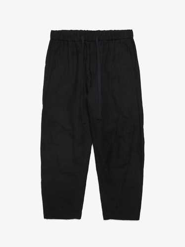 Ziggy Chen Black Drawstring Wool Blend Trousers