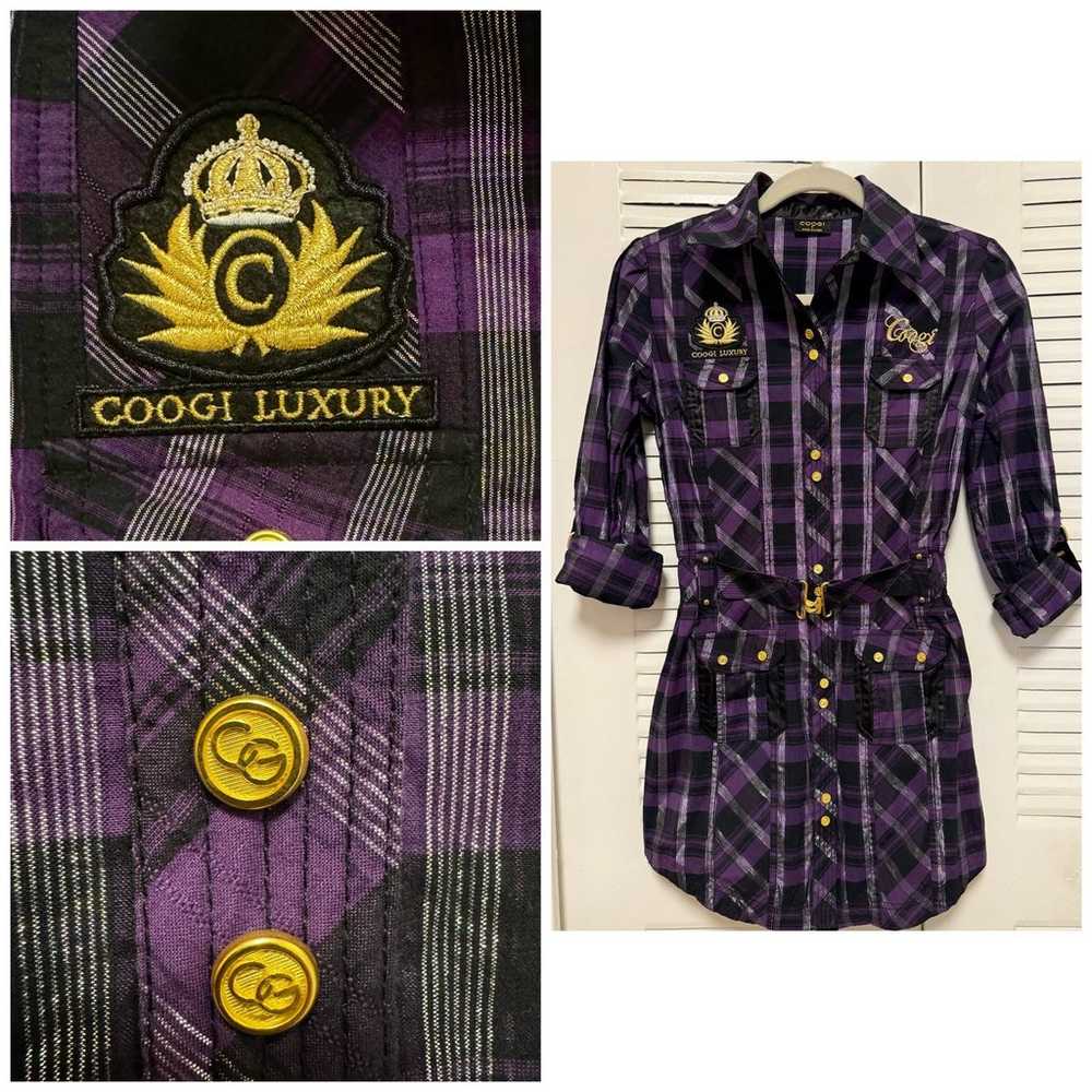 VINTAGE COOGI  Y2K Polo Dress Shirt  Womens  Embe… - image 1