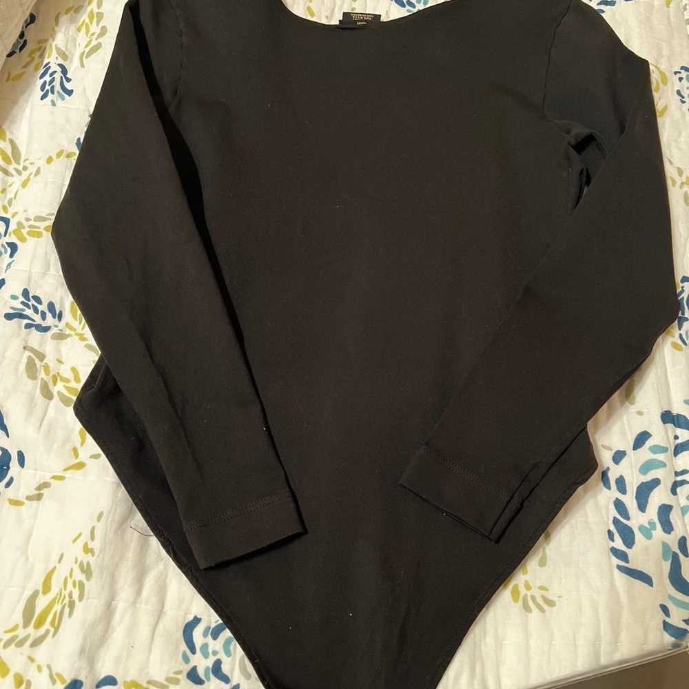 Vintage Donna Karan New York black scoop neck lon… - image 4