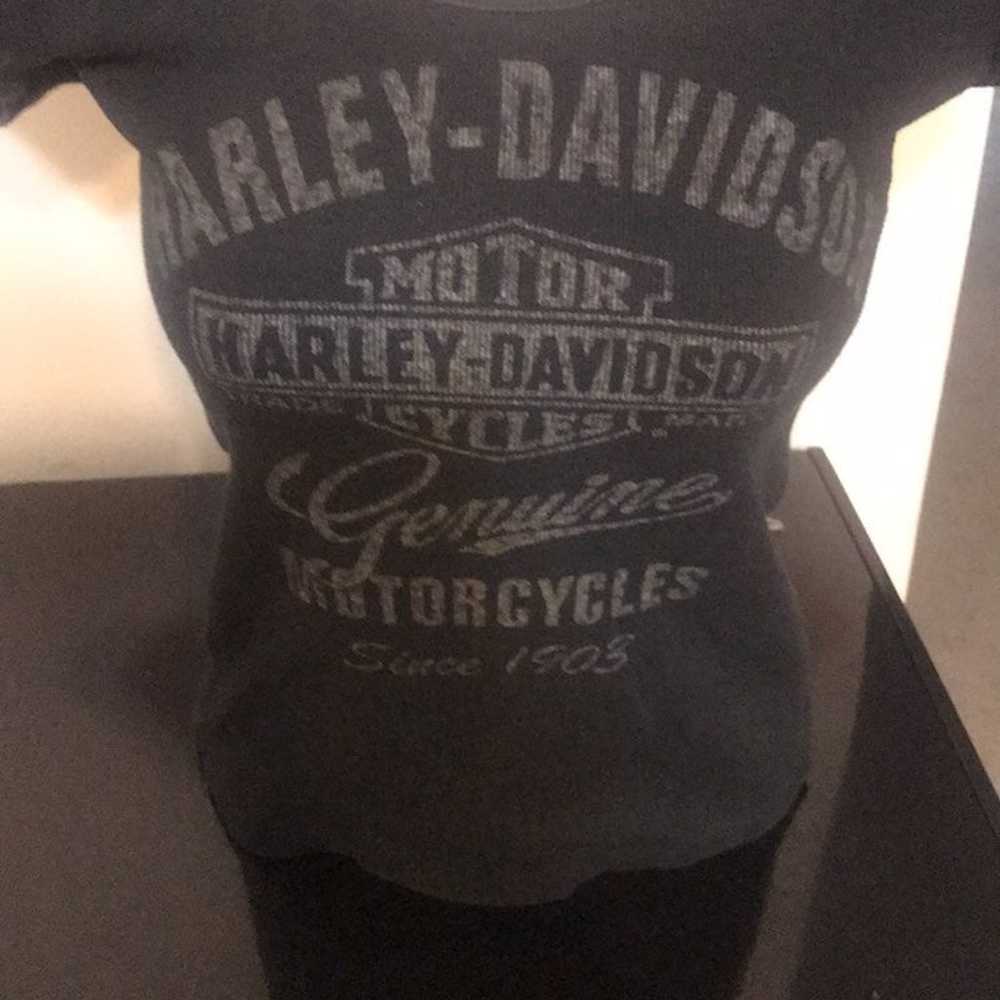 Harley davidson distressed tee - image 2