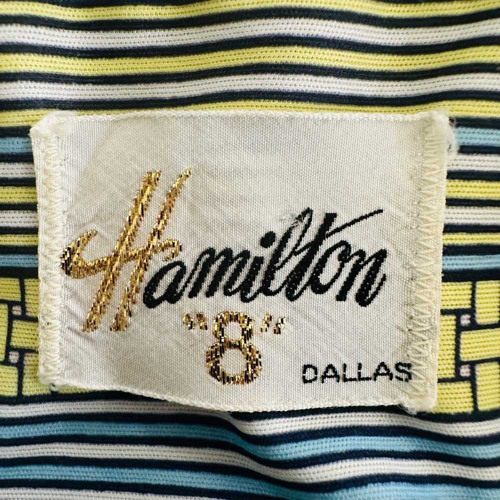 Vintage Hamilton 8 Dallas  Floral 70s Shirt Short… - image 11