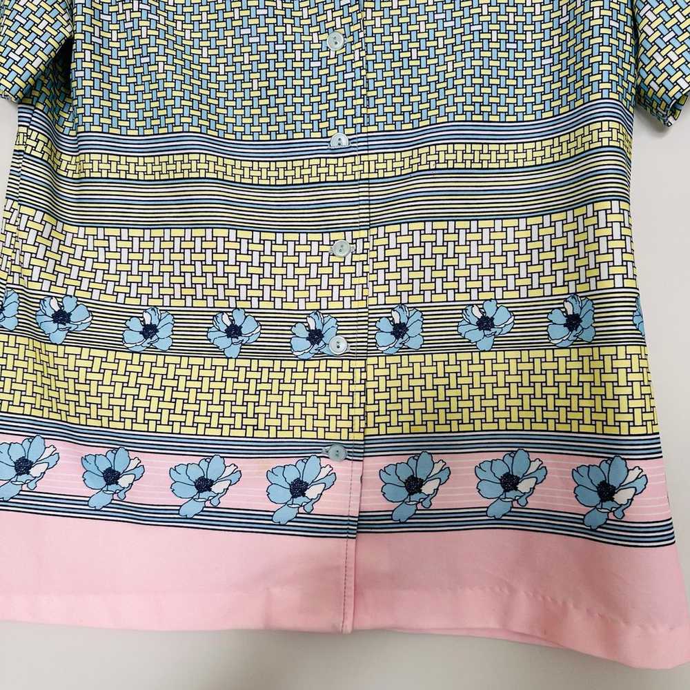 Vintage Hamilton 8 Dallas  Floral 70s Shirt Short… - image 3