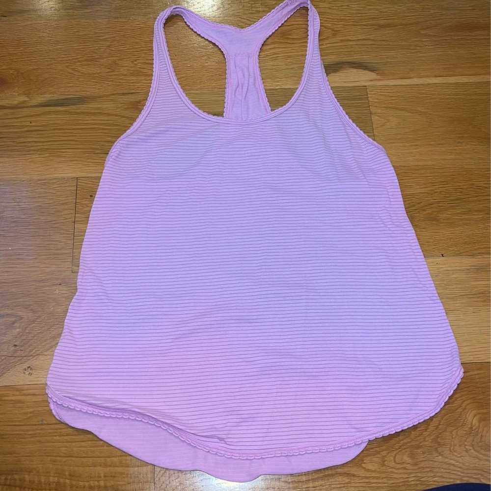 Lululemon vintage pink singlet f105 - image 1