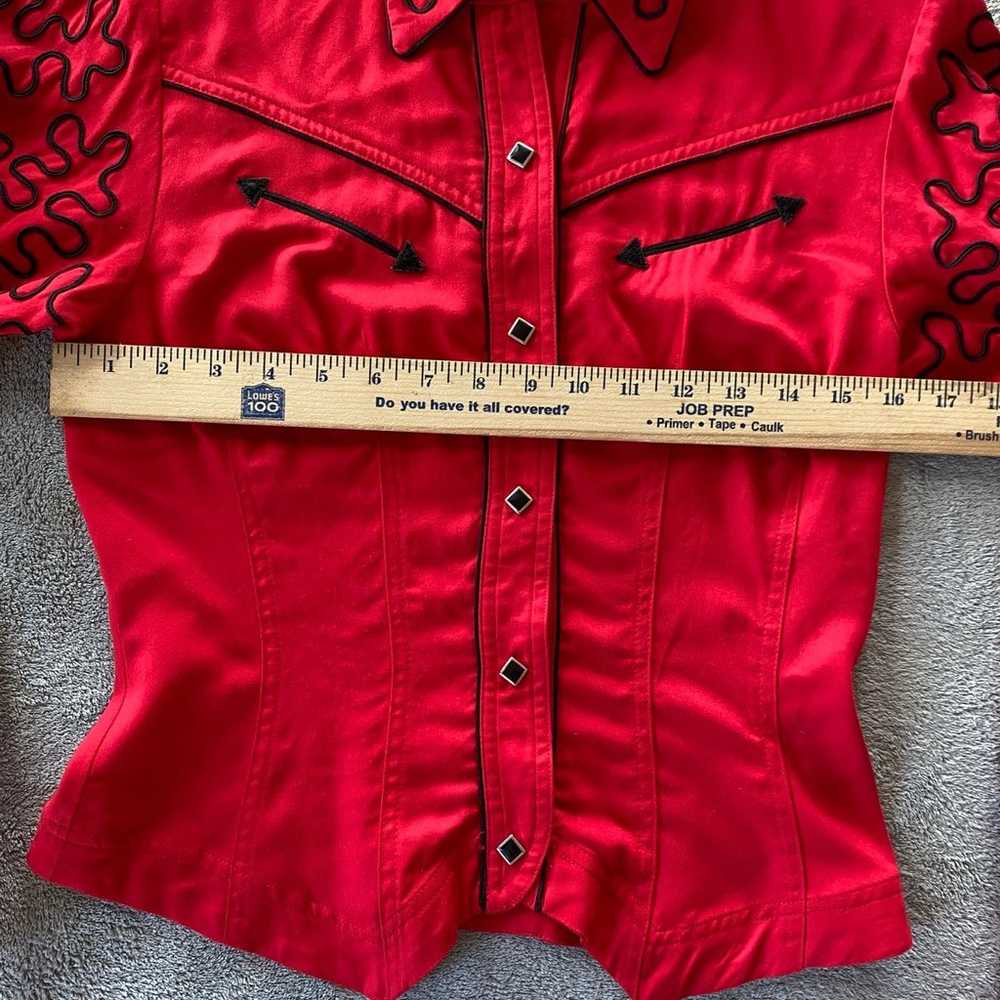 Vintage Hairston Roberson Ropa Red Embroidered Ro… - image 5