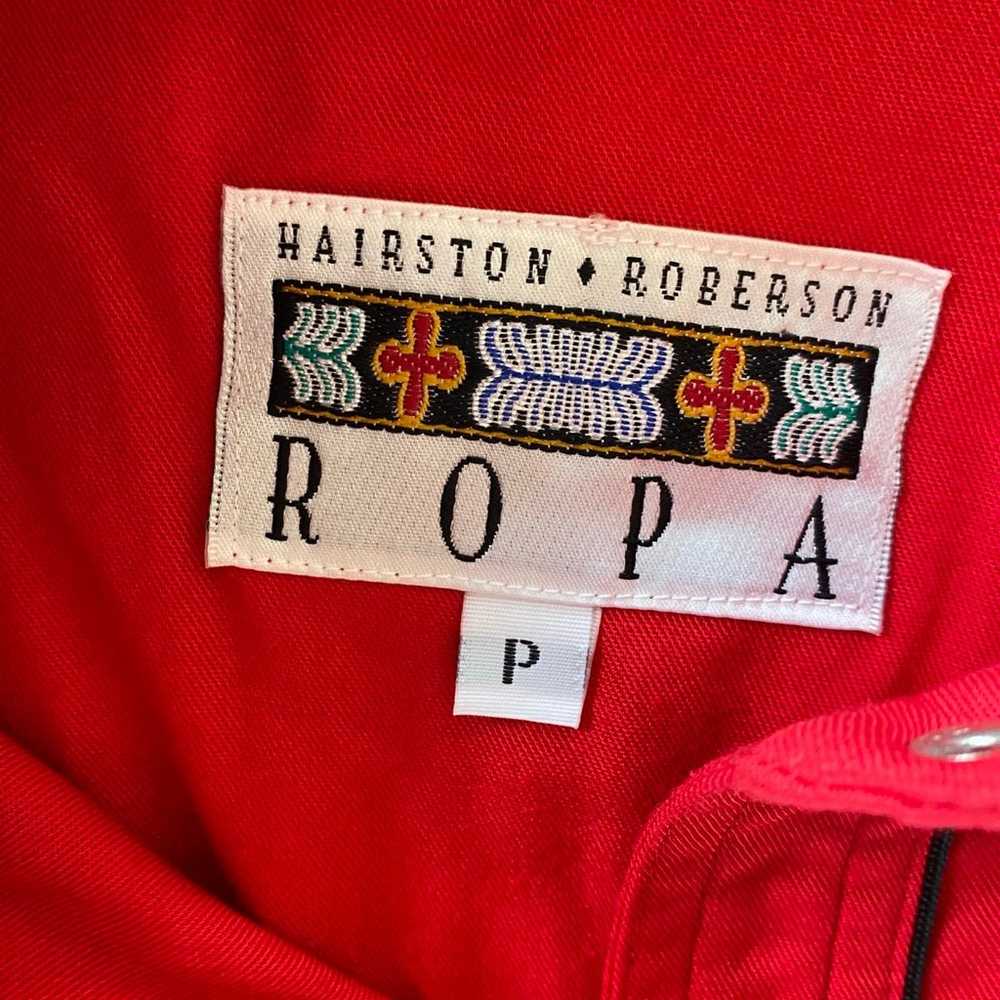 Vintage Hairston Roberson Ropa Red Embroidered Ro… - image 9