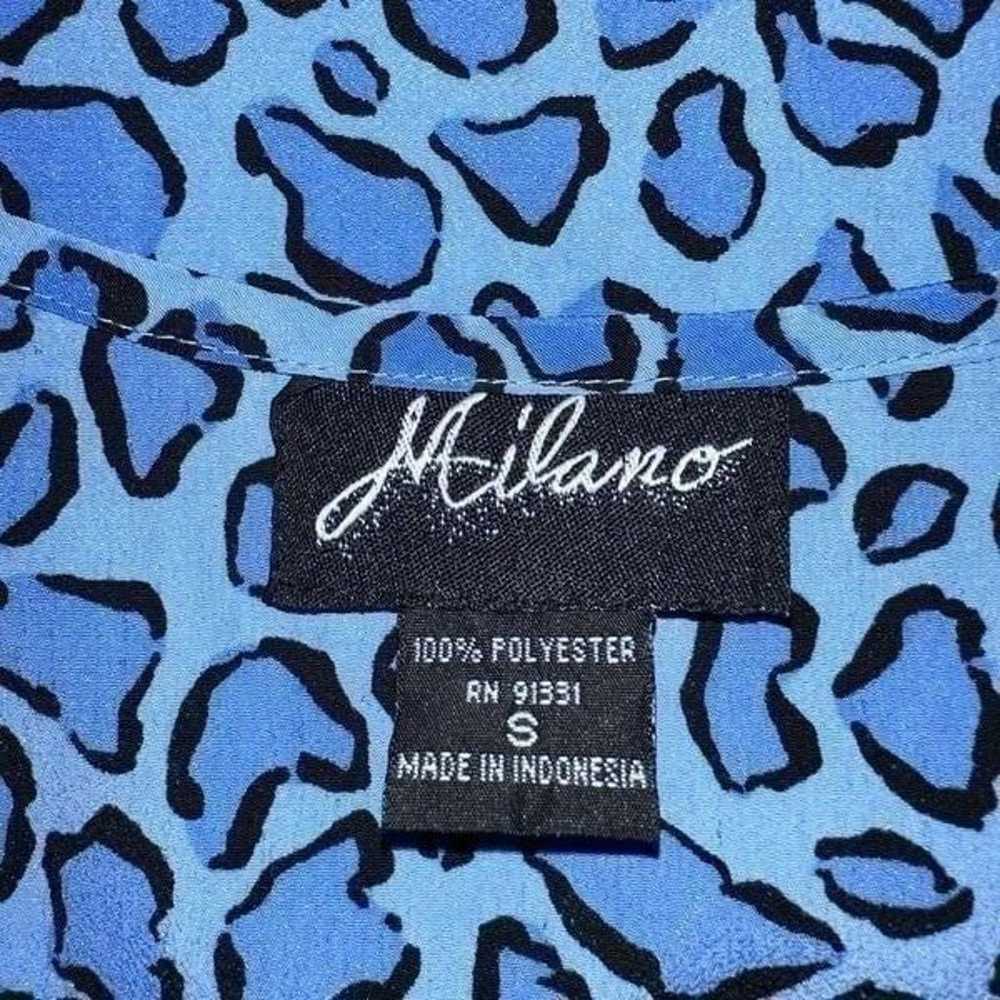 Milano Womens S Bold Blue & Black Outlined Animal… - image 4