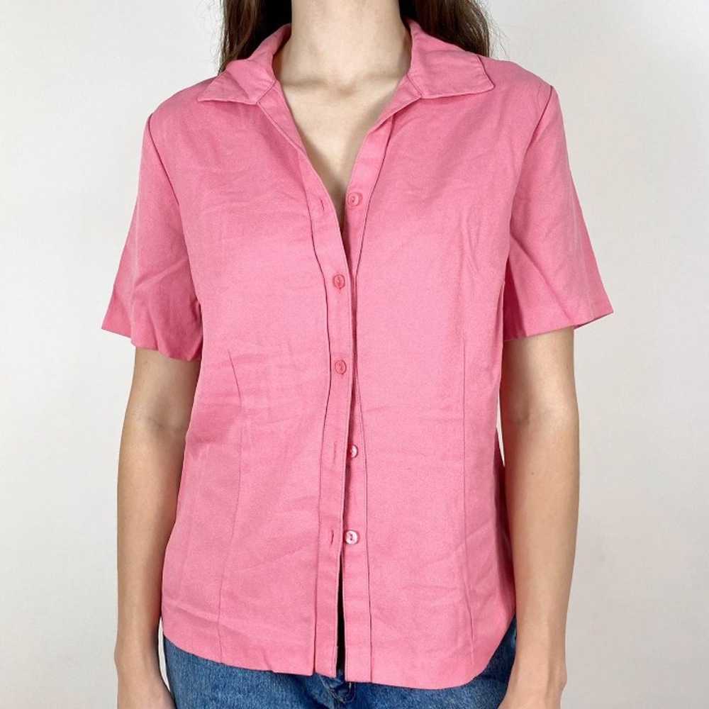 Vintage button-down blouse - image 3