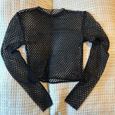 Vintage Sheer Fishnet Top