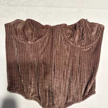 Urban Outfitters Velvet Brown Top