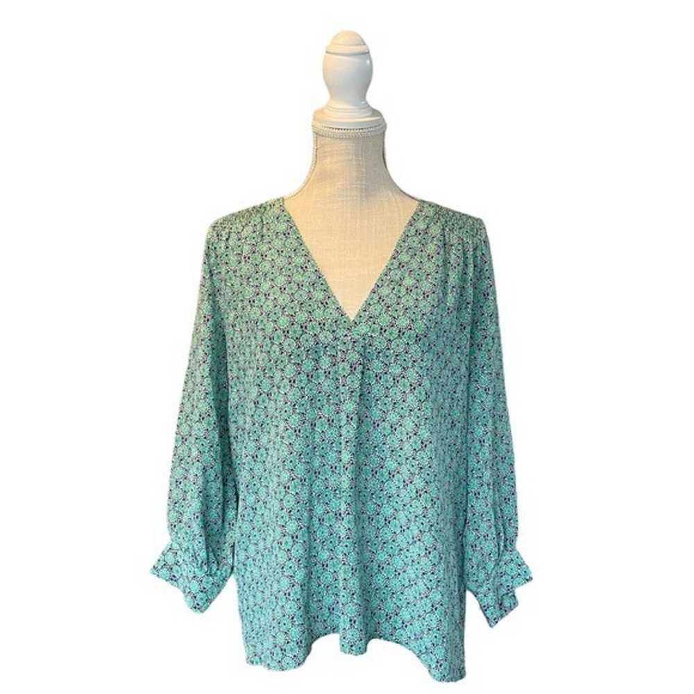 Joie Aceline Floral 100% Silk Blouse Top Small - image 2