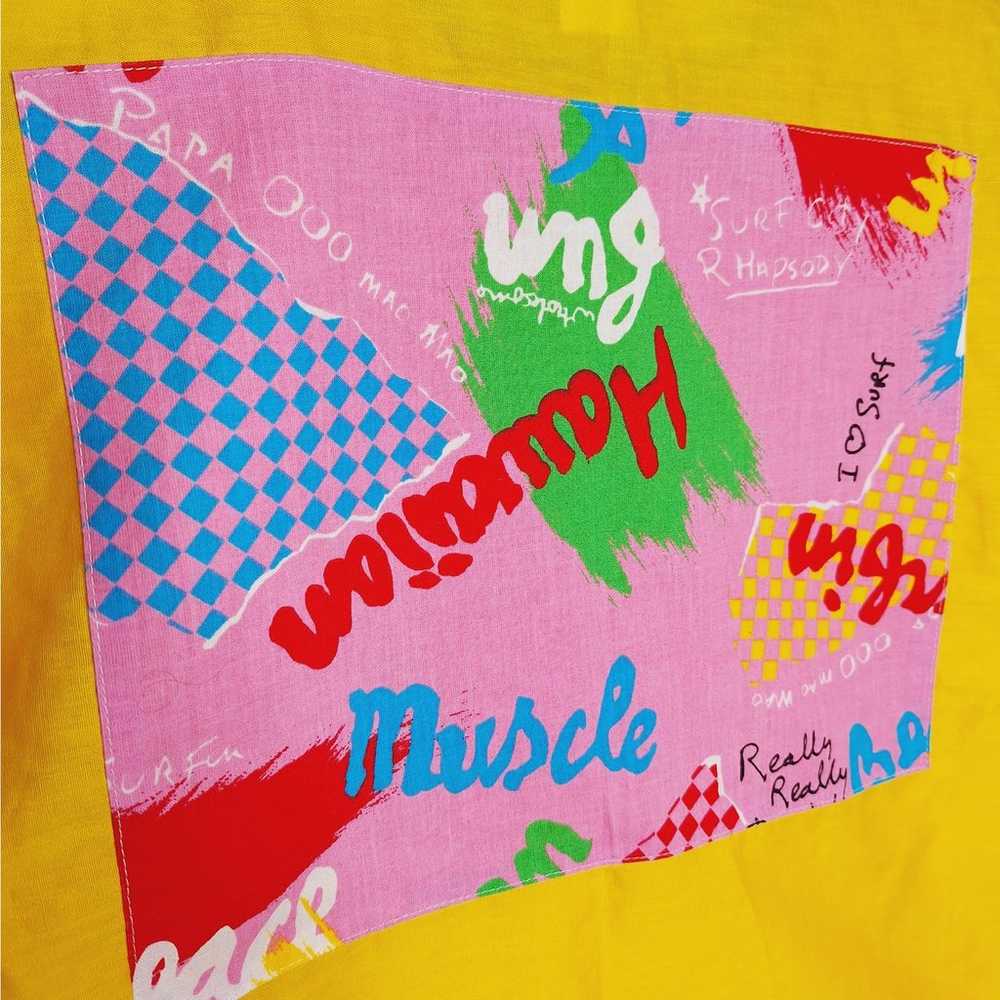 Vintage 80s Bright Ideas Top Small New Wave Surf … - image 12