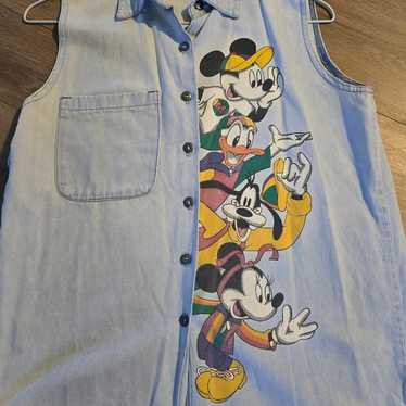 Vintage Disney Jerry Leigh Denim Button Up - image 1