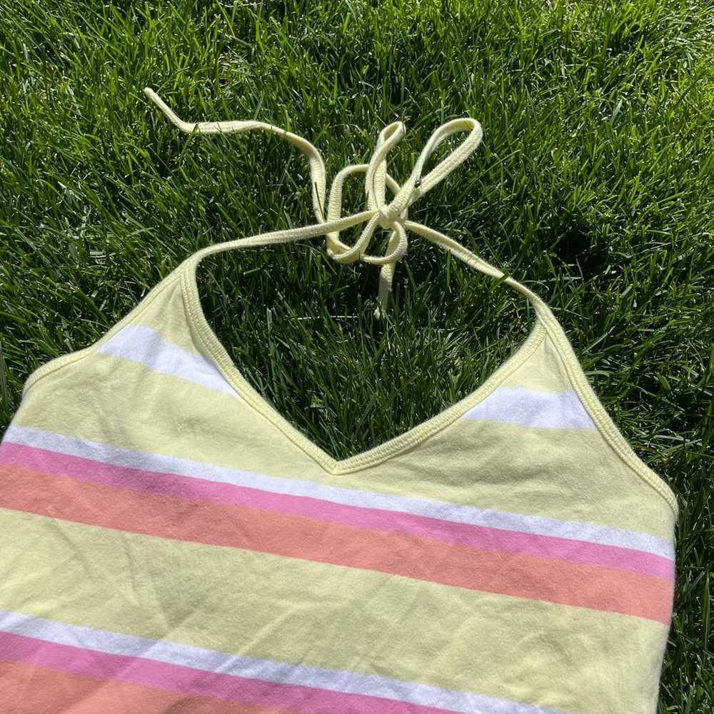 Beachy Y2K American Eagle halter top - image 3