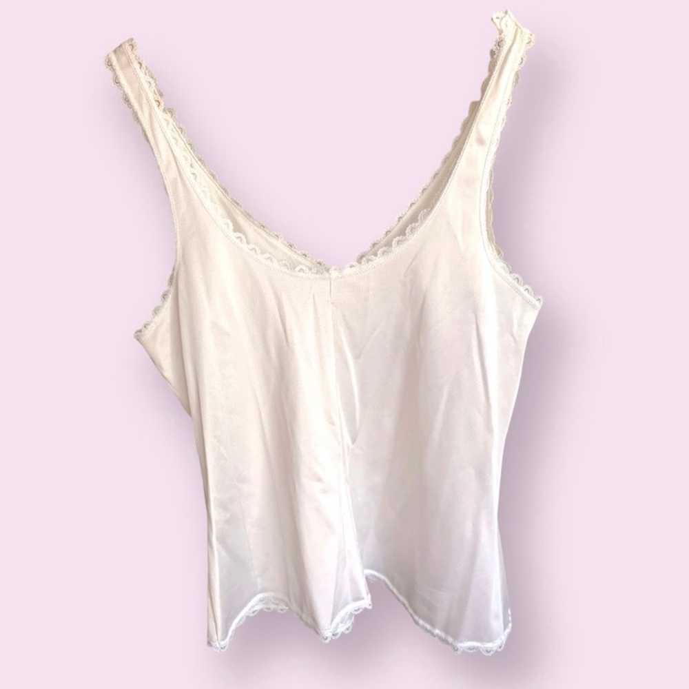 VTG Ivory Satin Camisole - image 3