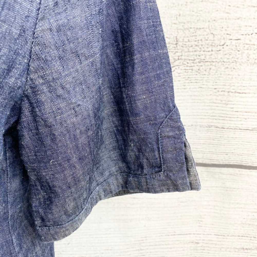 Vintage Norm Thompson Chambray Top SM - image 4