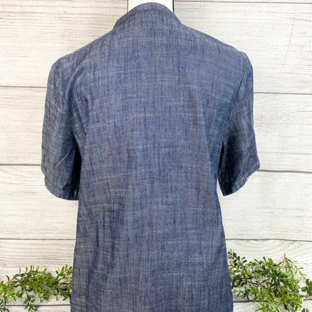 Vintage Norm Thompson Chambray Top SM - image 6